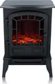 Classic Fire Kaminofen Torino AJ150 Elektrokamin mit Heizung und LED Feuer - Elektrischer Kamin 2000W - 38 x 24 x 56,5 CM - mit Überhitzungsschutz - Schwarz