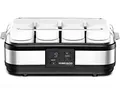 ROMMELSBACHER Joghurtbereiter JG 40 - für bis zu 1200 g Joghurt, LCD Display, 18 Stunden Zeitschaltuhr, automatische Abschaltung, elektronische Temperaturregelung, 8 Portionsgläser à 150 ml, 40 Watt
