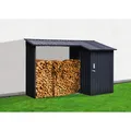 FLORAWORLD Kaminholzregal, BxHxL: 270 x 158 x 105 cm, anthrazit - grau