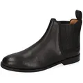Melvin & Hamilton Susan 70 Leder-Chelsea Boots für Damen Stiefelette Flache Absätze, Echtes Leder schwarz 39 EU