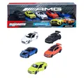 Majorette Auto-Set Mercedes-AMG (5 Autos) - 5 Modellautos aus Metall mit Freilauf und zu öffnenden Teilen, inkl. 2 exklusiver Modelle, Spielzeugautos für Sammler und Kinder ab 3 Jahre, je 7.5 cm