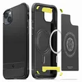 Spigen Rugged Armor MagFit Hülle Kompatibel mit iPhone 14 -Matte Black