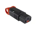DINIC: IEC-Lock IEC60320-C13 Stecker mit Verrieglung, montierbarer Steckverbinder, (C13, gerade, 1 Stück)