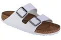 BIRKENSTOCK Damen Arizona White, Birko Flor FLIP Flops, Weiß, 41 EU Schmal
