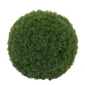 Mendler Künstlicher Busch HWC-O96, Thujakugel Dekopflanze Kunstpflanze Lebensbaum künstlich, Outdoor, Polyethylen Ø 32cm