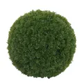 Künstlicher Busch HWC-O96, Thujakugel Dekopflanze, Outdoor, Polyethylen Ø 32cm