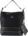 Sansibar Schultertasche Umhängetasche Pouch Black schwarz
