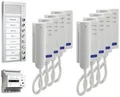 TCS PPA08-EN/02 pre:pack Audio Aufputz für 8 Wohneinheiten, mit Außenstation PAK 8 Klingeltasten + 8 x Türtelefon ISH3030 + Steuergerät BVS20