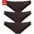 Bikinislip LASCANA "aus hochwertiger Modal-Qualität", Damen, Gr. 44/46, schwarz, Obermaterial: 94% Modal (TENCEL), 6% Elasthan, unifarben, körpernah, Unterhosen, Topseller