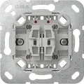 Gira 310800 Wippschalter-Einsatz Ausschalter mit Befestigungskrallen, Wechselschalter, 10 AX, 250 V, 2fach