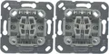 GIRA Wippschalter Einsatz 310800 | 2-fach Wechselschalter | Unterputz | IP20 | 10AX 250V | Steckklemme | Basiselement