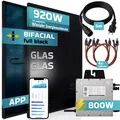 SUNNIVA® Balkonkraftwerk 920W/800W Solaranlage BENY BIFAZIAL FULLBLACK
