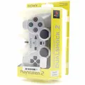 Playstation 2 : Original PS2 Dualshock Analog Controller Satin Silver - BLISTER