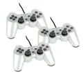 3 original Playstation 2 Controller - Pads in Silber - PS2 #3