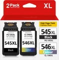 545XL 546XL Multipack Tintenpatrone Ersatz für Canon Druckerpatronen 545 546f...