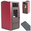 Apex - Pelletofen 9,5kw Pelletkamin Pelletheizung Kaminofen  Holzofen Glastür 56303