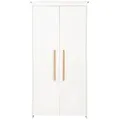 Roba Kleiderschrank, Weiß, Holzwerkstoff, Stern/Sternzeichen, Rechteckig, 96x190x50 cm, Babymöbel, Babykleiderschrank