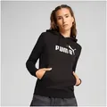 PUMA Kapuzensweatshirt ESS NO 1 LOGO HOODIE FL Regular Fit, mit verstellbarer Kapuze, mit Kängurutasche schwarz XL (42)