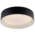 SCHÖNER WOHNEN-Kollektion LED-Deckenleuchte Tavoli Alu, Eisen, Stahl & Metall Schwarz 28,5 cm