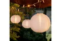 Lights4fun LED Laterne 3er Set LED Solar Lampions weiß