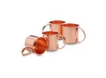 Moscow Mule Becher Set 4tlg aus Edelstahl, glatt