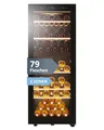 Haier Weinkühlschrank 50 SERIE 5 HWS79GDG I Weinklimaschrank für 79 Flaschen I Neue Technologie für beste Lagerung I Weinkühlschrank 2 Zonen, UV-Glastür & 5 Holzregalen I Wine Fridge vibrationsarm