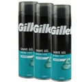Gillette Rasiergel 3 x 200 ml für empfindliche Haut Shave Gel Set