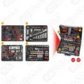 KS TOOLS 1/4" +1/2" Werkzeug-Satz, 127-tlg.  Aluminiumkoffer