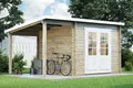 Alpholz Gartenhaus Maria mit Schleppdach aus Holz Gerätehaus mit 28 mm Wandstärke Pultdach