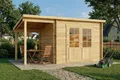Alpholz Gartenhaus Maria mit Schleppdach aus Holz Gerätehaus mit 28 mm Wandstärke Pultdach