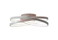 Brilliant Deckenleuchte Labyrinth, LED wechselbar, Warmweiß, Ø 39,5 cm, ineinandergreifende Kreise, Metall/Acryl