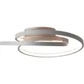 Brilliant Led-Deckenleuchte Labyrinth, Grau, Metall, Glas, 40x13x40 cm, Lampen & Leuchten, Innenbeleuchtung, Leuchten nach Räumen, Schlafzimmerlampen