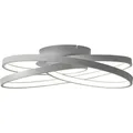 BRILLIANT LED Deckenleuchte Labyrinth | moderne und elegante Wandleuchte |  Ø 39,5 cm | Metall Acryl | Grau | IP20 - Grau
