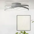 Brilliant - Lampe Labyrinth Led Deckenleuchte 40cm Grau 1x 42w Led Integriert (smd), (4775lm, 3000k) Energiesparend Und Langlebig Durch Led-einsatz