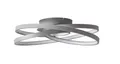 Brilliant LED Design Decken Wohnzimmer Leuchte Lampe LABYRINTH Metall grau 40cm