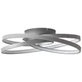 Brilliant Labyrinth LEDDecken Deko Leuchte Lampe Modern Design 40cm grau 4775 lm