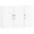 SoBuy Hängeschrank Badezimmerschrank mit Verstellbarem Regal 90x60x30cm Weiß FRG231-L-W