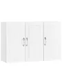 SoBuy Hängeschrank FRG231-L Badezimmerschrank Wandschrank Küchenschrank, mit 3 Türen, Bad, Küche