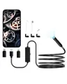 VEVOR Endoskopkamera mit Licht, 1920P HD-Endoskop für Android & iOS, Inspektionskamera mit 8 LED-Leuchten & 3 m langem Kabel, 2-facher Zoom, wasserdichte IP67-Kanalkamera für Auto & Sanitär