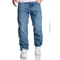 Amaci&Sons Weite Jeans BOX HILL 90s Baggy Jeans Herren 90s Denim Jeans Hose Straight Baggy blau W34/L30