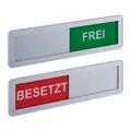 Türschild besetzt frei WC-Schild Klinkenschild Toilettenschild 2er Set Acryl