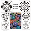 BLUGUL Mandala Schablone Mandala Dotting Malvorlagen Schablonen Mandala Rock ...