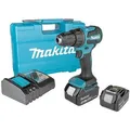 Akku-Schlagbohrschrauber MAKITA 18V DHP490RFX3 mit 2x 3,0 Ah Akkus und Ladegerät Inkl. 74-teiliges Zubehör-Set im Koffer
