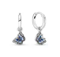Pandora Paar Creolen 290778C01, Creolen mit Anhänger Blauer Schmetterling