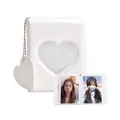 Mini Fotoalbum Kann 32 Blätter Speichern Weißes Herz Kpop Photocard Binder mi...