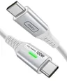 INIU USB C auf USB C Kabel, 100W USB C [2m Weiß] Ladekabel, Typ C Schnellladekabel Nylon Handy Datenkabel für Samsung S25 S24 Ultra, iPhone 17 16, Google Pixel 10, iPad Pro Huawei Xiaomi 13 usw.