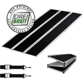 DREIBREIT by TRUTZHOLM Alu Auffahrrampe 175 cm 2-fach klappbar Tragkraft 1020 kg beschichtet Rampe - Schwarz