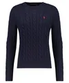 Herren Strickpullover mit Zopfmuster L