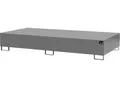 Bauer Auffangwanne VAW-1000-2, L 2650 x B 1300 x H 435 mm, bis 1000 l, Edelstahl, unterfahrbar