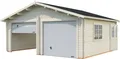 Palmako Garage Roger, BxTxH: 629x565x310 cm, mit Sektionaltor, naturbelassen